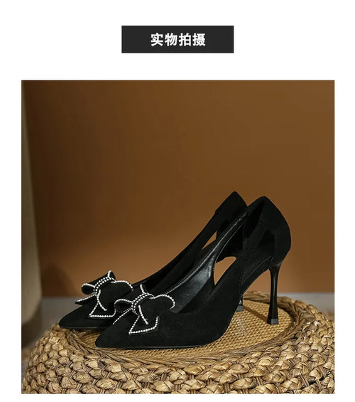 Chaussure femme talon noeud (envoi uniquement)
