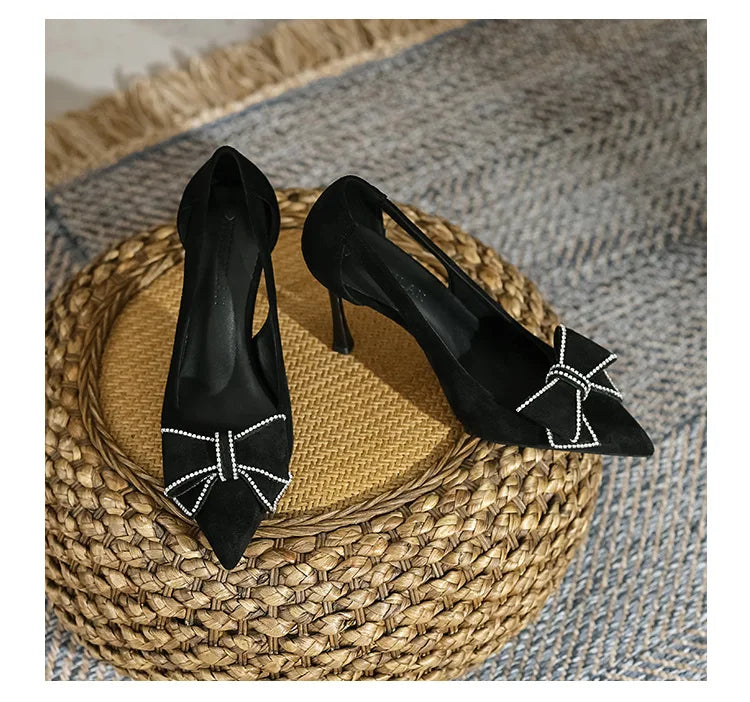 Chaussure femme talon noeud (envoi uniquement)